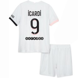 Camisola Paris Saint-Germain Mauro Icardi 9 Criança Equipamento Segundo 2021-2022 Manga Curta